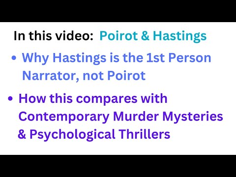 Why every Poirot needs a Hastings & what Contemporary Murdery Mysteries demand of their characters