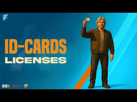 [ESX/QB/QBX] ID Cards Script | Job Licenses & In Build MDT | FT Scripts