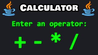 Let's code a simple calculator with Java! 🖩