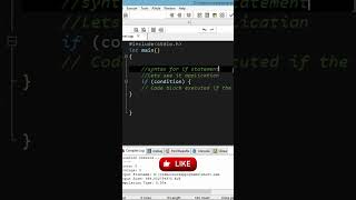 If statement in C programming, #cprogramming #cprogrammingtutorial  #programmingeducation