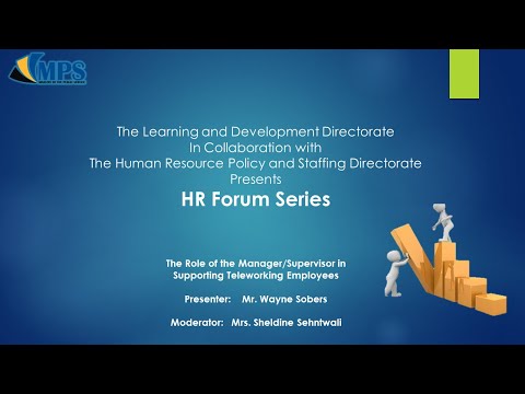 Webinar - The Role of Managers & Supervisors in Supporting Teleworking Employees