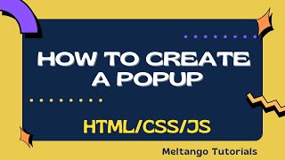 Create a Modal(Popup) | Html | CSS | JavaScript