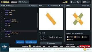 Learn css by practicing | css battle challenge #32 band aid