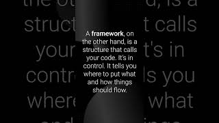 Framework vs Library Explained in 60 Seconds!