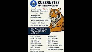 🎓 Kubernetes Master Program – 200+ Hours Full Course at Just ₹14,999! | Limited Time Offer
