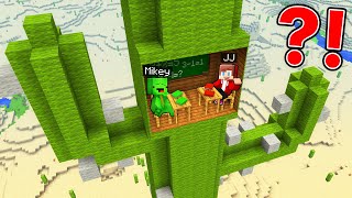 Mikey and JJ Built a School inside a Cactus in Minecraft (Maizen)