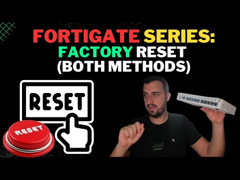 FortiGate Firewall: Factory Reset (Button & CLI Based)