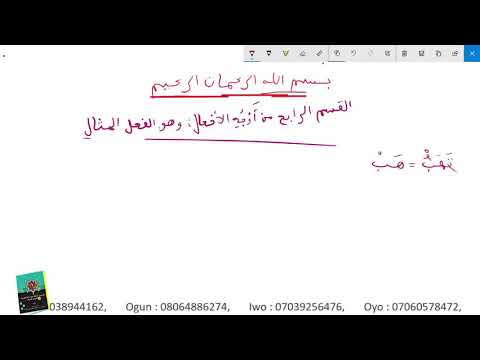 046 LEARNING ARABIC IN YORUBA LANGUAGE