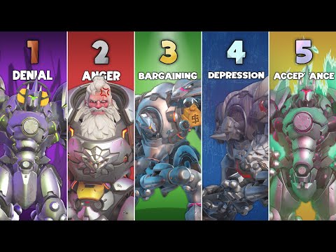 The 5 Stages Of Learning Overwatch | Reinhardt