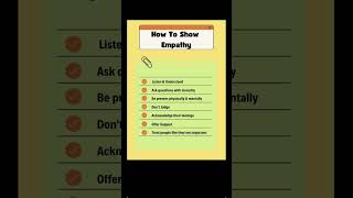 How to show empathy? #empathy #empathymatters - #healthcare #psm #spm #care #compassion #howto