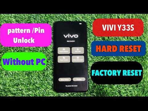 How to Hard Reset in VIVO Y33S| Factory Reset Unlock Screen Lock Password PIN Pattern Lock Remove