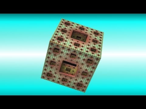 3D Animated Fractals - Menger Sponge (Mandelbulber)
