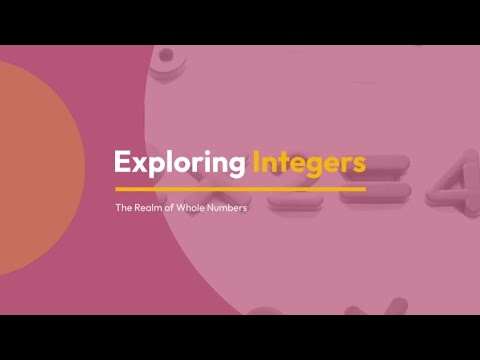 Integers Unleashed: Exploring Whole Numbers! 🔢✨ #Integers #WholeNumbers #MathMagic