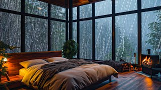 Rain Sounds for Sleeping No Ads - Heavy Rain and Intense Thunder for Deep Sleep, Energy Restoration