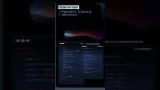Smokey Effect Cursor Animation In Css! Javascript tutorial and react project for beginners