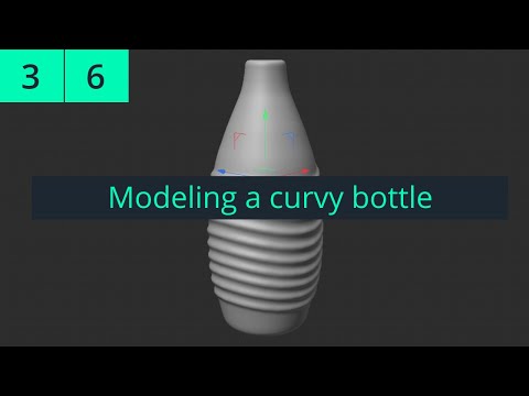 Full Cinema 4D 2023 Lecture | Lesson 3 | Part 6: Modeling a Curvy Bottle