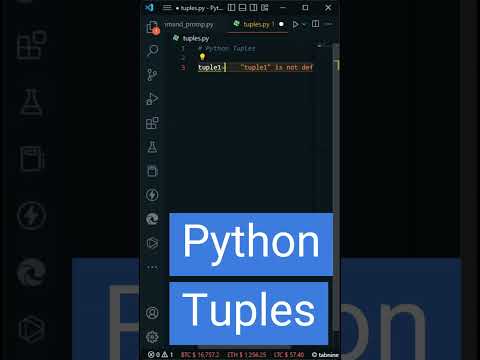 Python | Tuples #shorts