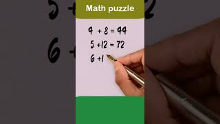 top intresting math puzzle#shots #mathtipsandtricks