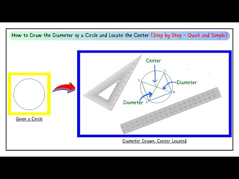 [Step by Step] How to Draw the Diameter of a Circle and Locate the Center [Quick and Simple]