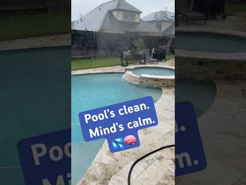 Pool thoughts on a rainy day 🌧️🪞#pool #NatureASMR #RainVibes #SoothingSounds #poollife