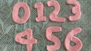 How To Make Crochet Numbers 5 and 6 or 9
