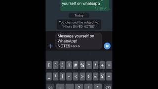 How To Message Yourself  On WhatsApp | #TechAdvice