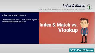 69  Index, Match, and Their Combination  The Perfect Substitute for Vlookup #datascience #excle