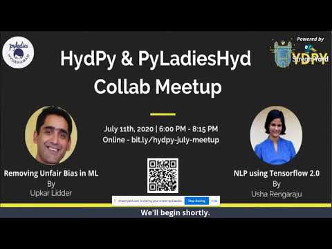 HydPy & PyLadiesHyd collab meetup - July 2020 | Theme - ML