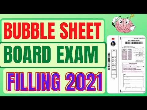 Bubble Sheet/Answer Sheet Filling Board Exams 2021