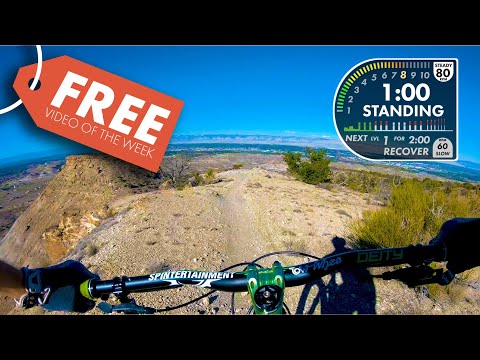 FREE Scenic Mountain Bike Spin Video for Indoor Cycling. Lunch Loops POWER FPV