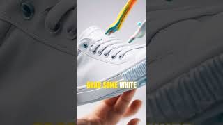 Toothpaste Hack: Clean White Shoes Fast! 👟✨ #lifehacks #shorts