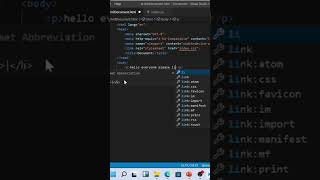 HTML paragraph tag #shorts