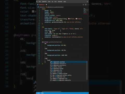 Gradient animation css #coding #cssanimations #css #html #coding #programming #webdev