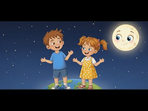 Upar Chand Gol Neeche Prithvi Gol | Hindi Kids Rhyme | Learning Shapes for Children | RystyToons