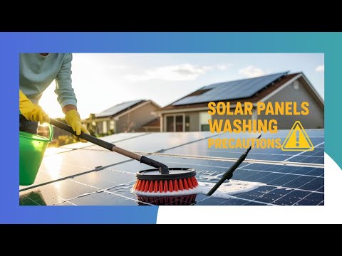 Precautions for Solar Panels Washing
