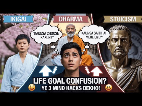 Ikigai vs Dharma vs Stoicism – 3 Mind Hacks to Find Your Life Goal!