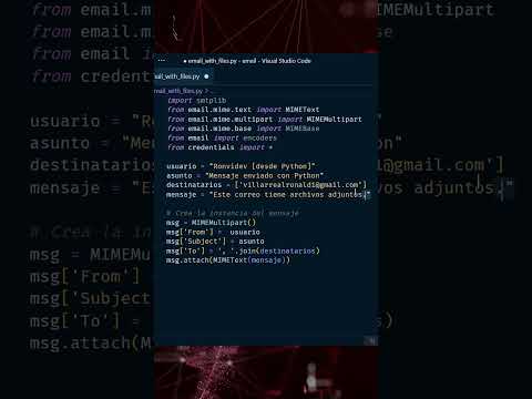 Envía correos desde Python con Archivos Adjuntos 🤖 #python #gmail #outlook