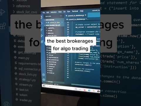 best stock brokers for algo trading 🔥 #algotrading #tradingbot