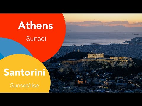 Athens & Santorini Sunset/rise Timelapse 雅典 聖托里尼 日落/日出 延時