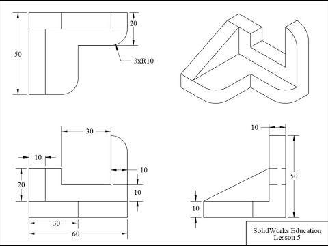SolidWorks Tutorial for beginners Exercise 05