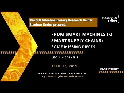From Smart Machines to Smart Supply Chains: Some Missing Pieces