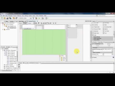 Java Swing Tutorial 12 Menu related controls & LookAndFeel