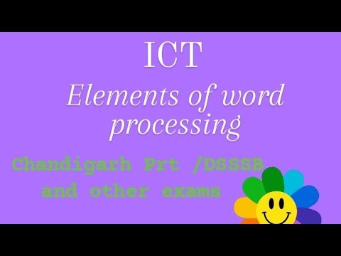 Elements of word processing