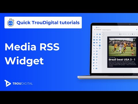 Master the Media RSS Widget in 3 Minutes | Quick TrouDigital Tutorials