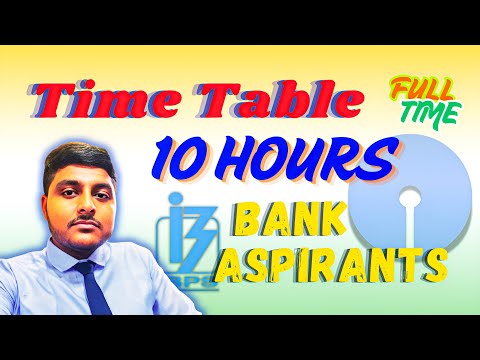 Daily Study Plan for Full Time Aspirants | Bank Exams 2025