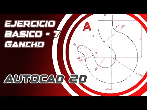 EJERCICIO BASICO 7 en AUTOCAD 2D  | APRENDER | BASICO | DIBUJO 2D