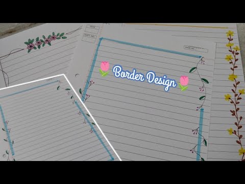 Border design|Project work design|Page border🌷
