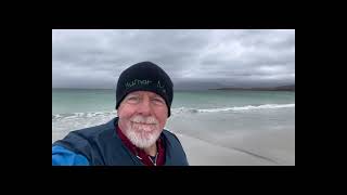 Scotland - last day on the Isle of Lewis and Harris. Visited Luskentyre Beach, St. Clements church.