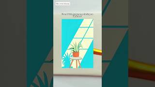 Pinterest Inspired Acrylic Painting | Aesthetic & Minimal Art Recreation (Part 1) #shorts