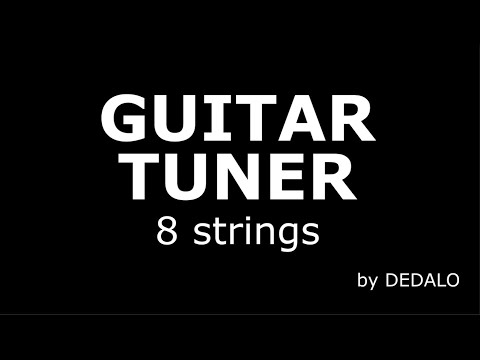 8 strings Guitar Tuner F#BEADGBE | Tuning your Guitar by FREQUENCY (Hz)